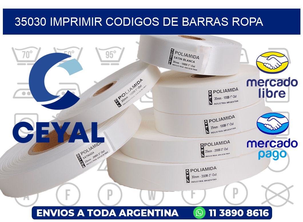 35030 IMPRIMIR CODIGOS DE BARRAS ROPA