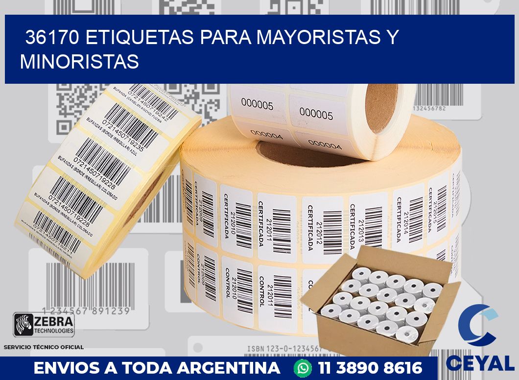 36170 ETIQUETAS PARA MAYORISTAS Y MINORISTAS