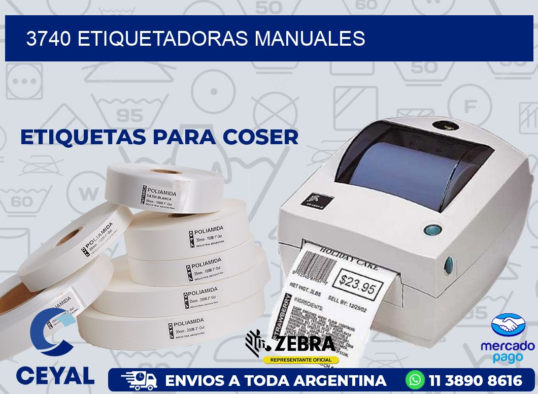 3740 ETIQUETADORAS MANUALES