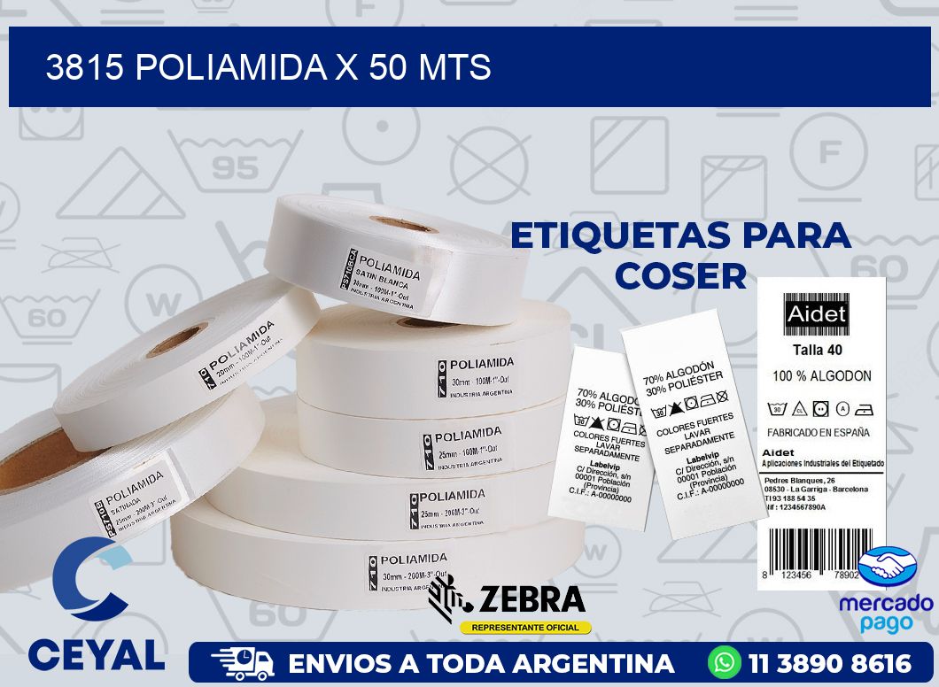 3815 POLIAMIDA X 50 MTS