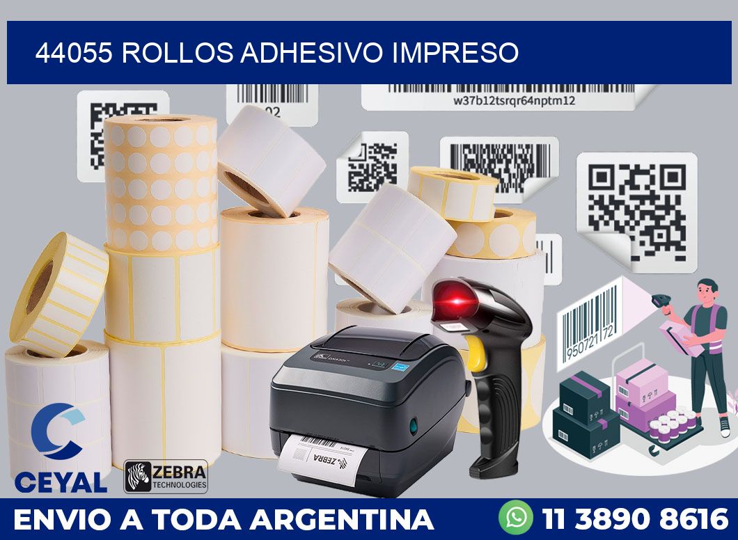 44055 ROLLOS ADHESIVO IMPRESO