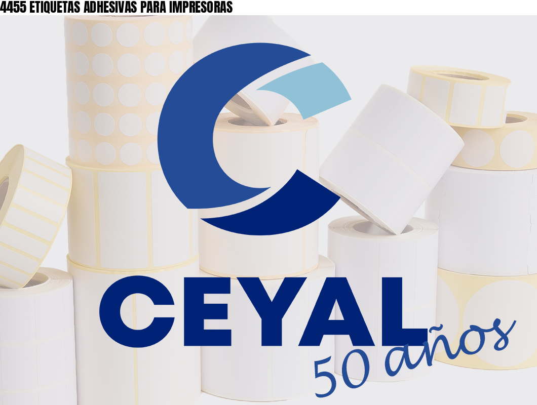 4455 ETIQUETAS ADHESIVAS PARA IMPRESORAS