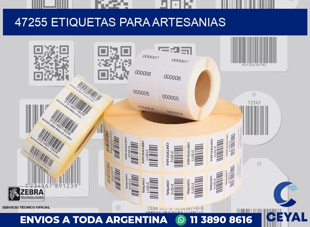 47255 ETIQUETAS PARA ARTESANIAS