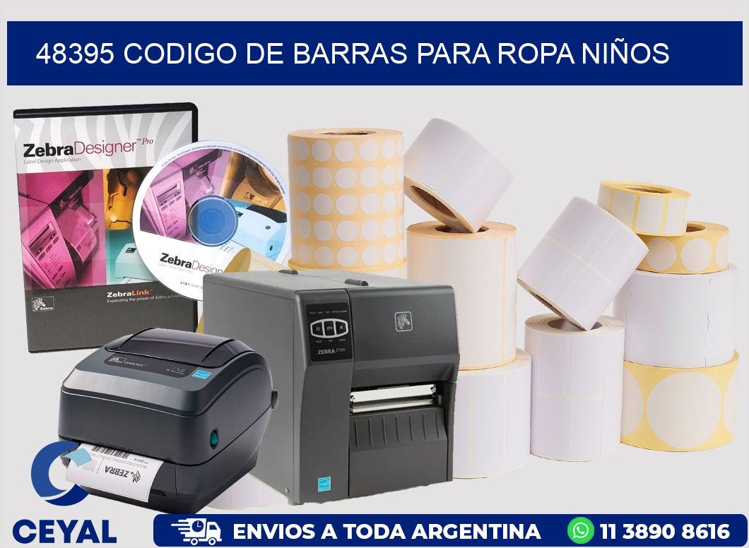 48395 CODIGO DE BARRAS PARA ROPA NIÑOS