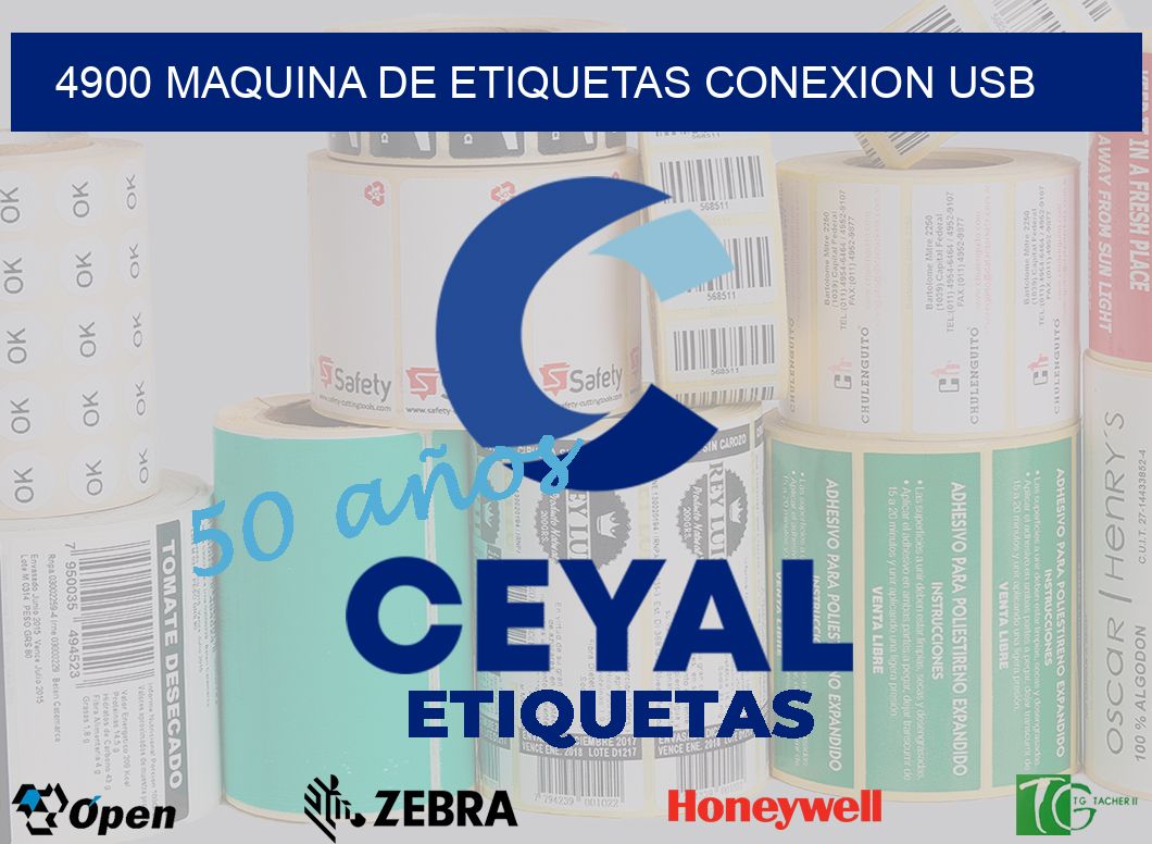 4900 MAQUINA DE ETIQUETAS CONEXION USB