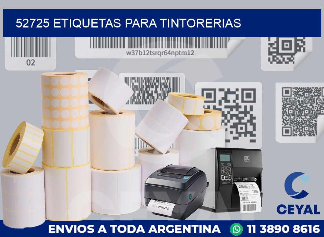 52725 ETIQUETAS PARA TINTORERIAS