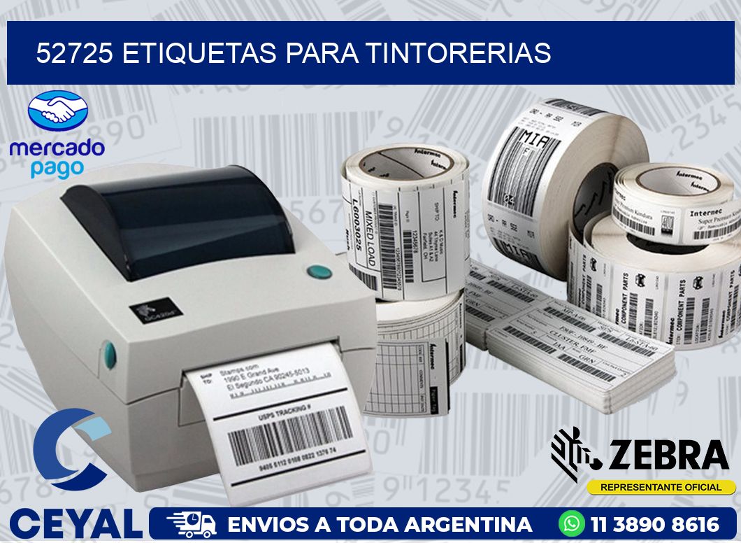 52725 ETIQUETAS PARA TINTORERIAS