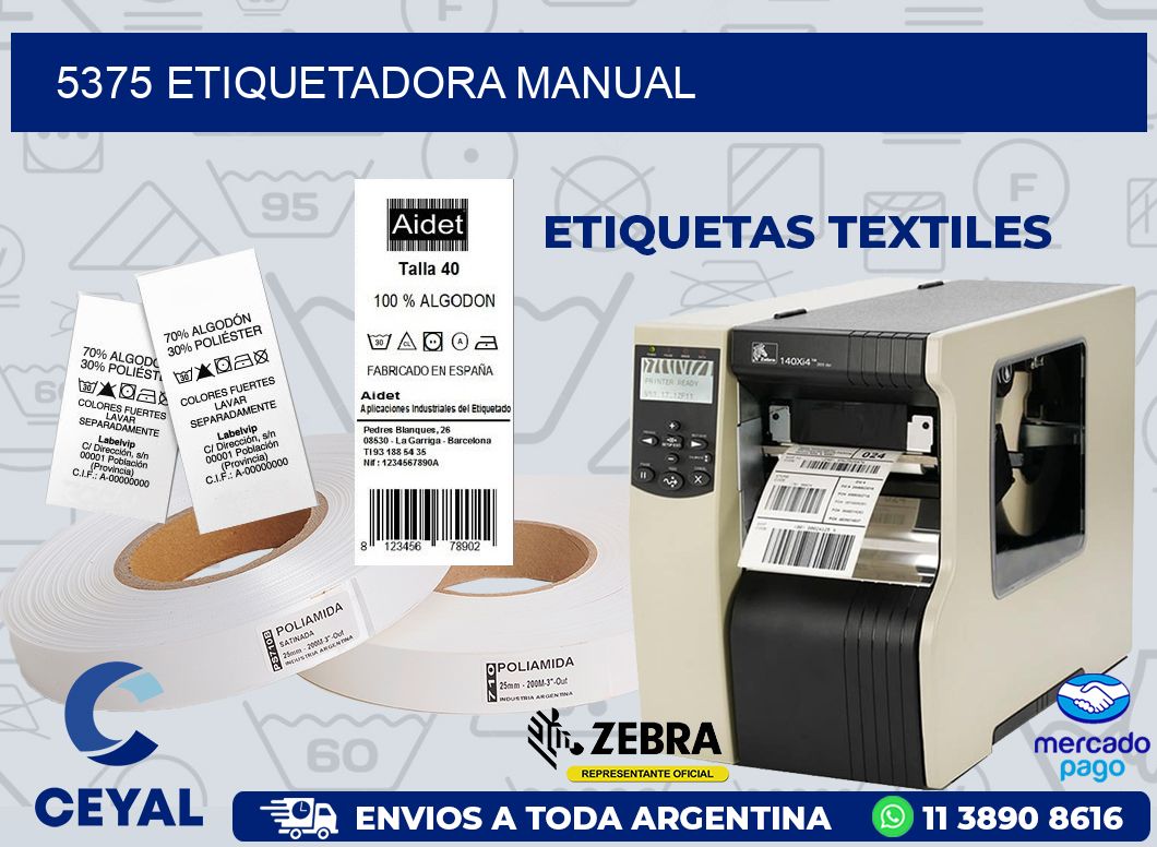 5375 ETIQUETADORA MANUAL