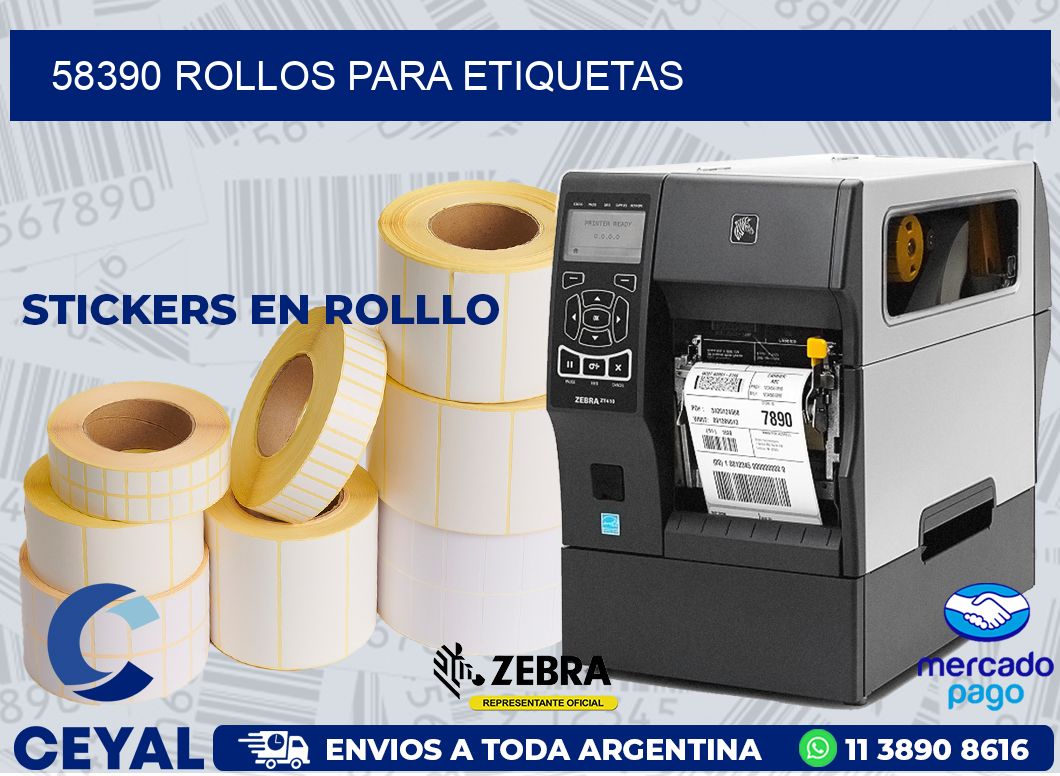 58390 ROLLOS PARA ETIQUETAS