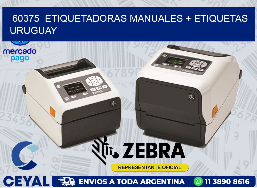 60375  ETIQUETADORAS MANUALES + ETIQUETAS URUGUAY