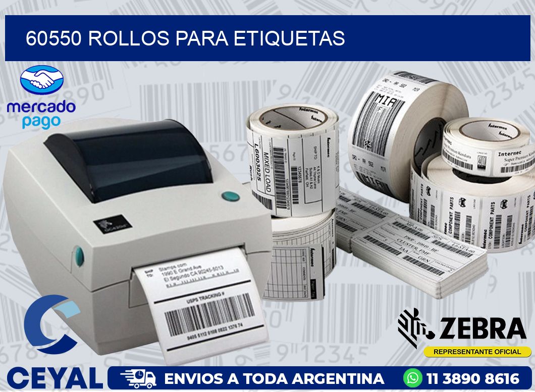 60550 ROLLOS PARA ETIQUETAS