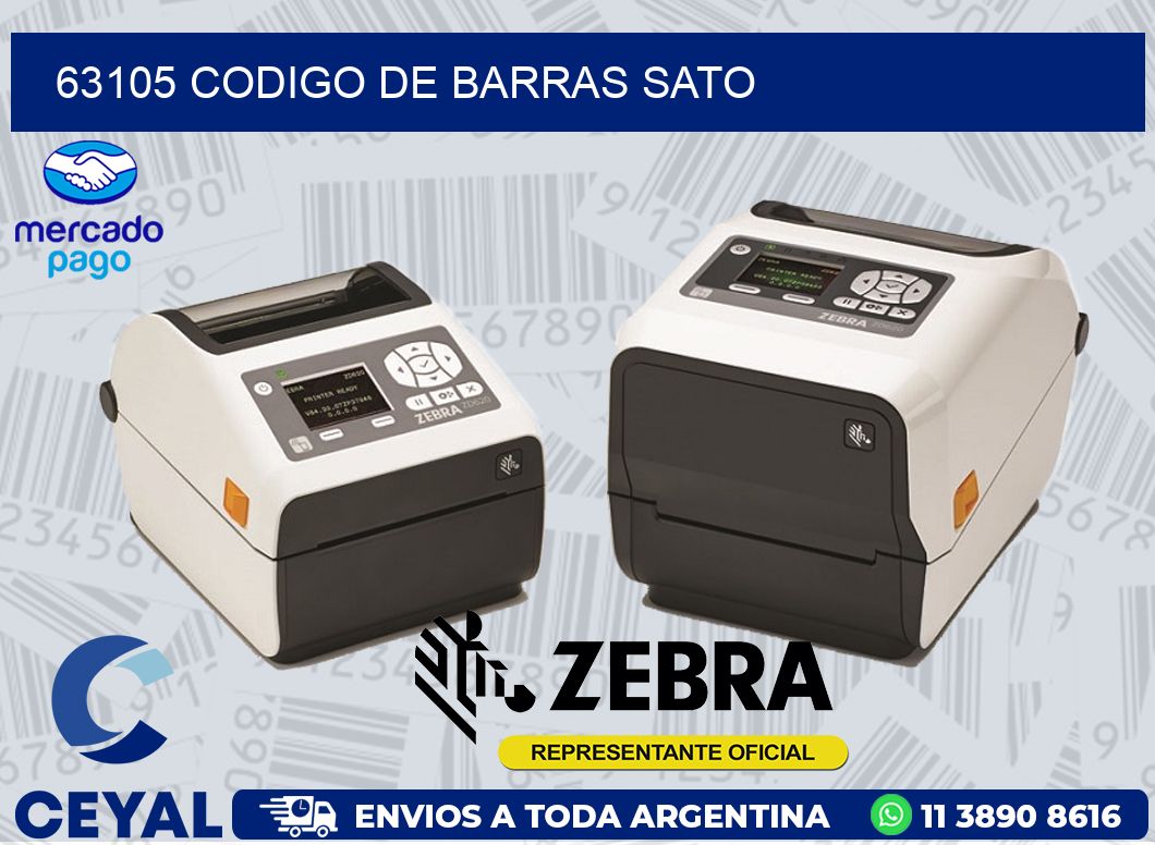 63105 CODIGO DE BARRAS SATO