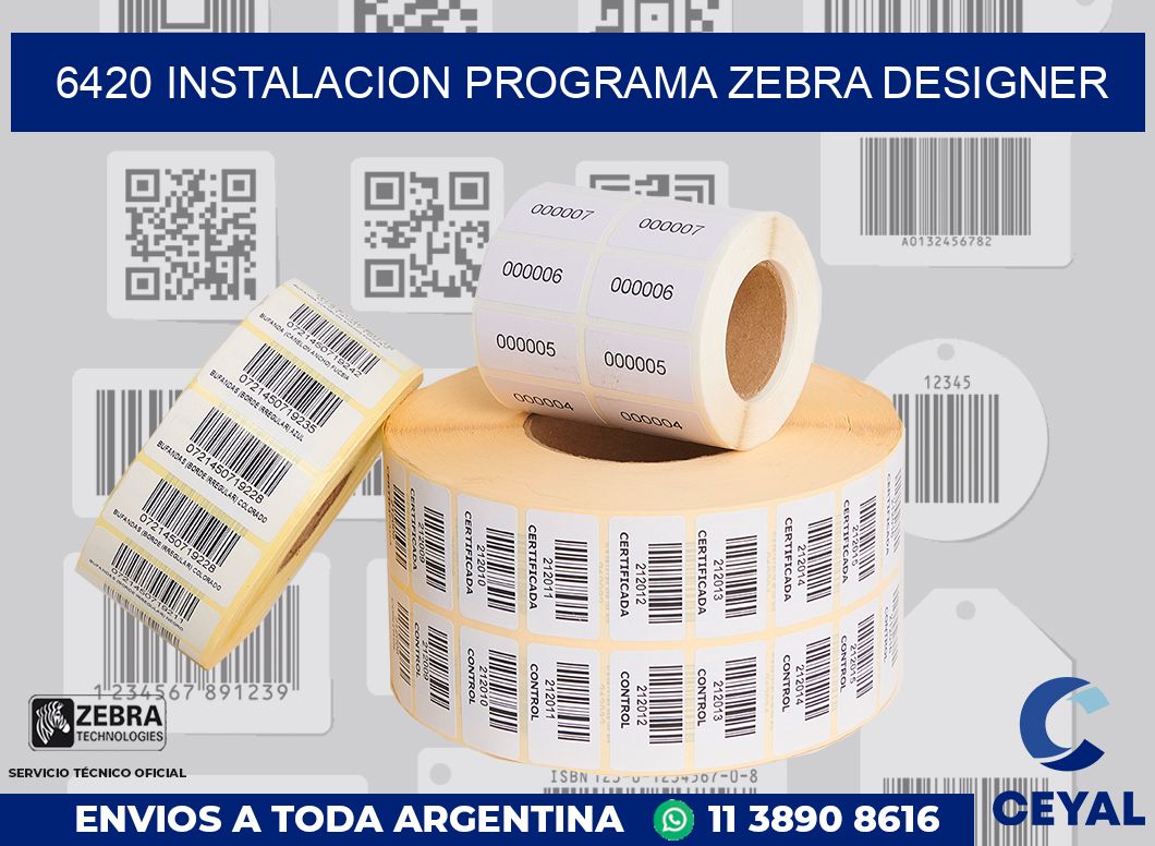6420 INSTALACION PROGRAMA ZEBRA DESIGNER