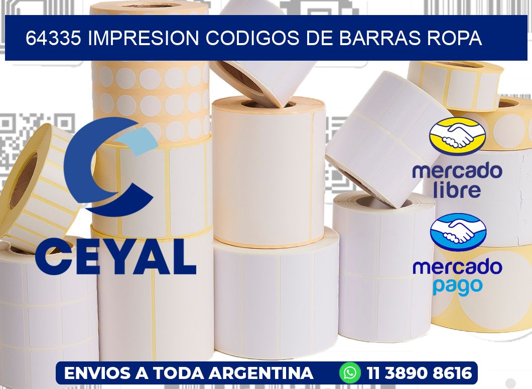 64335 IMPRESION CODIGOS DE BARRAS ROPA