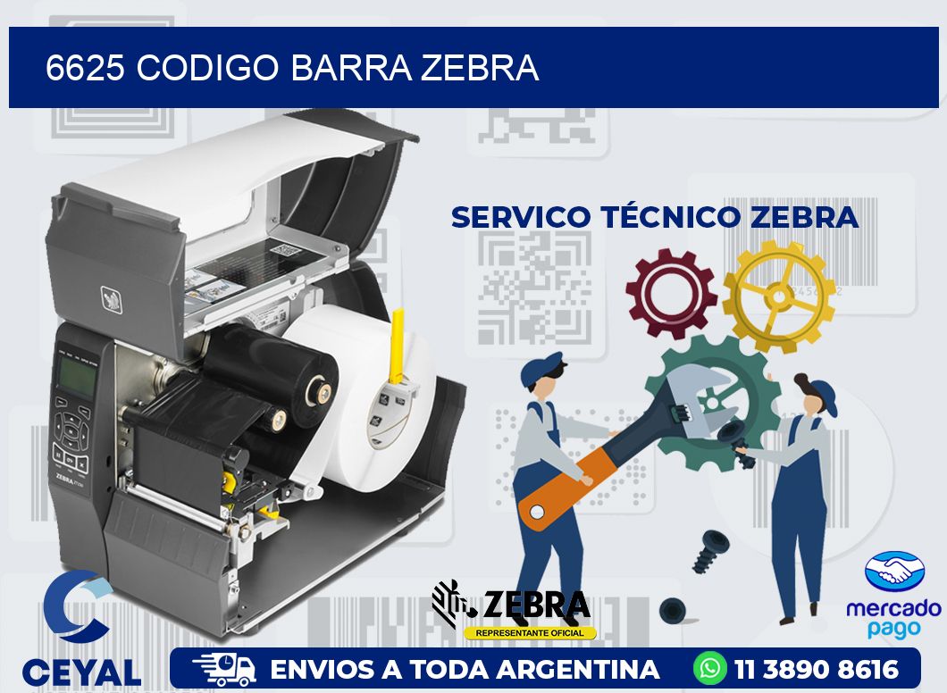 6625 CODIGO BARRA ZEBRA