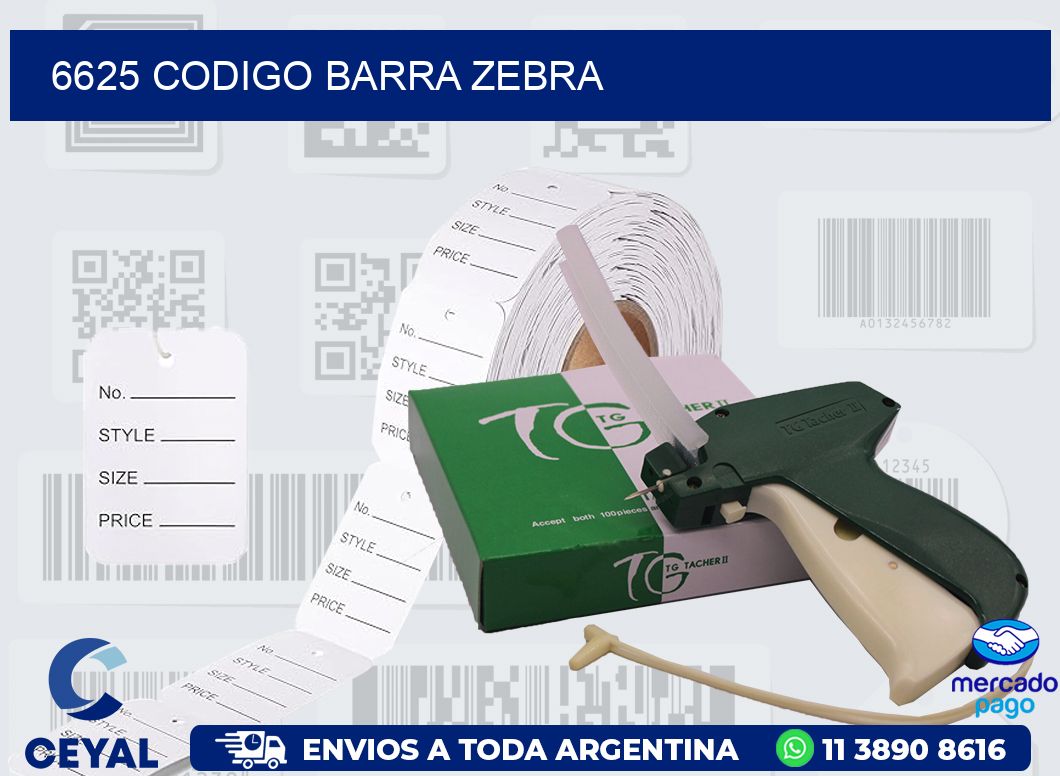 6625 CODIGO BARRA ZEBRA