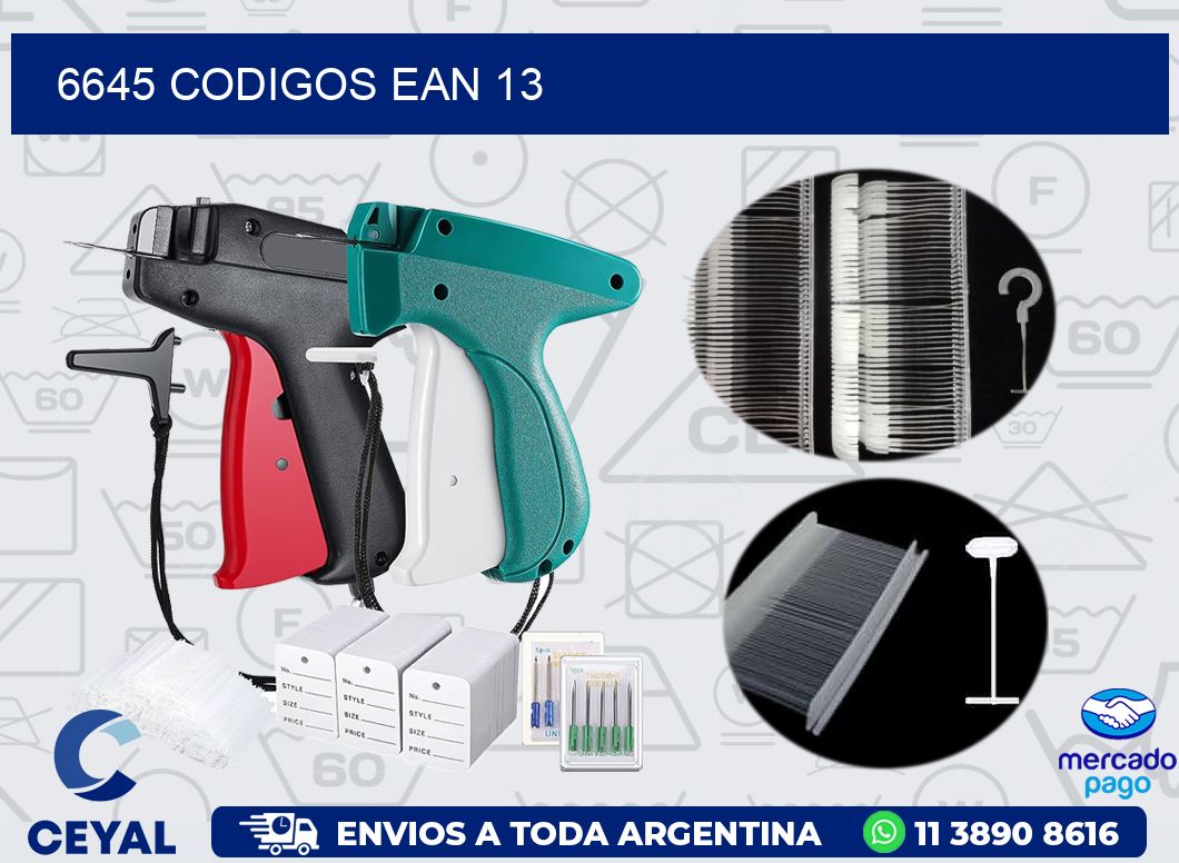 6645 CODIGOS EAN 13