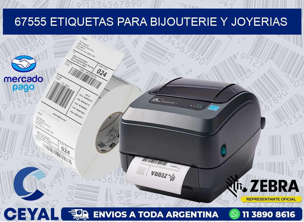 67555 ETIQUETAS PARA BIJOUTERIE Y JOYERIAS