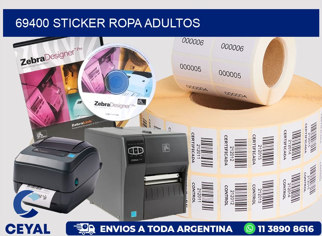 69400 STICKER ROPA ADULTOS