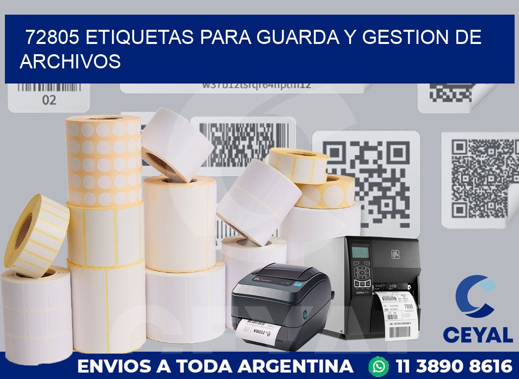 72805 ETIQUETAS PARA GUARDA Y GESTION DE ARCHIVOS