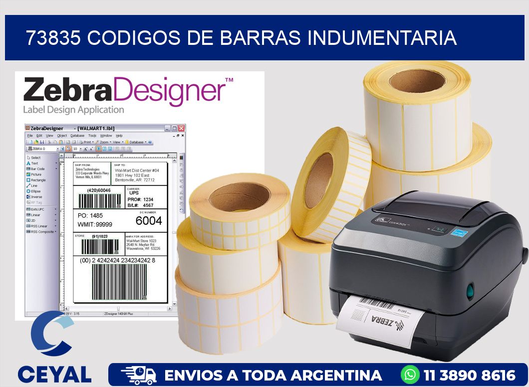 73835 CODIGOS DE BARRAS INDUMENTARIA