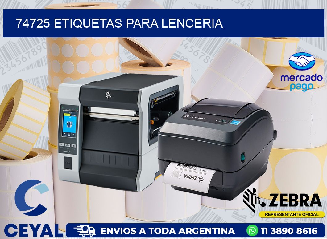 74725 ETIQUETAS PARA LENCERIA