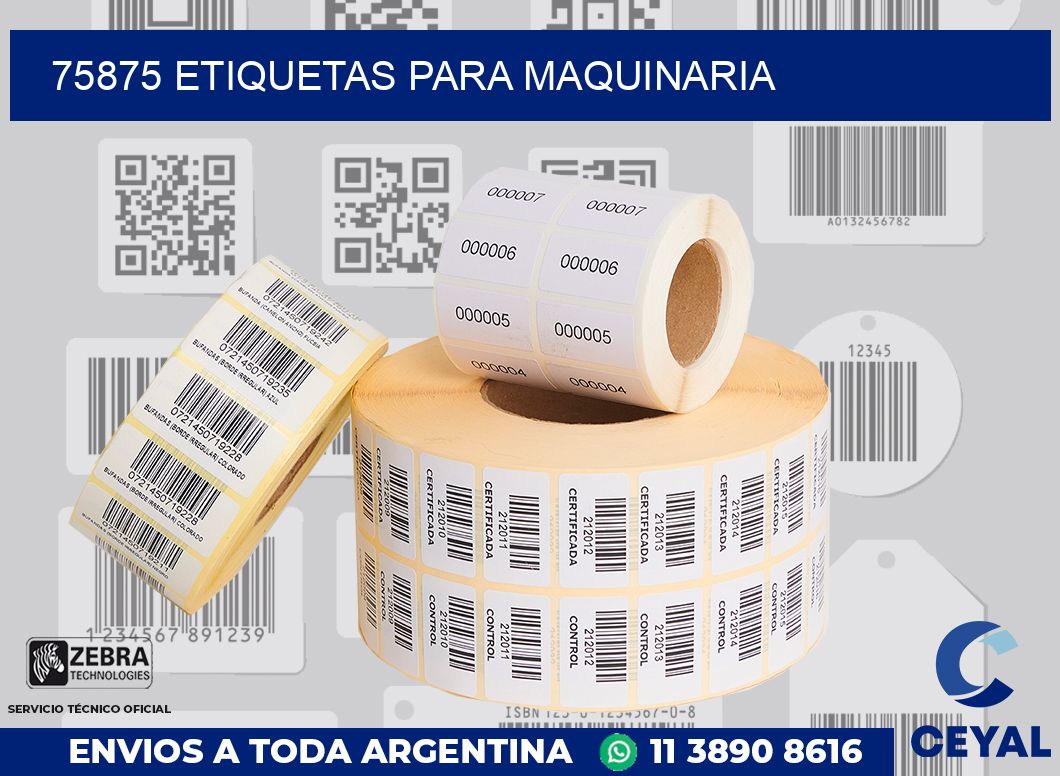 75875 ETIQUETAS PARA MAQUINARIA