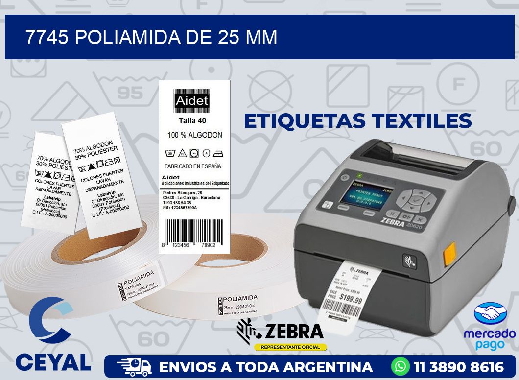 7745 POLIAMIDA DE 25 MM
