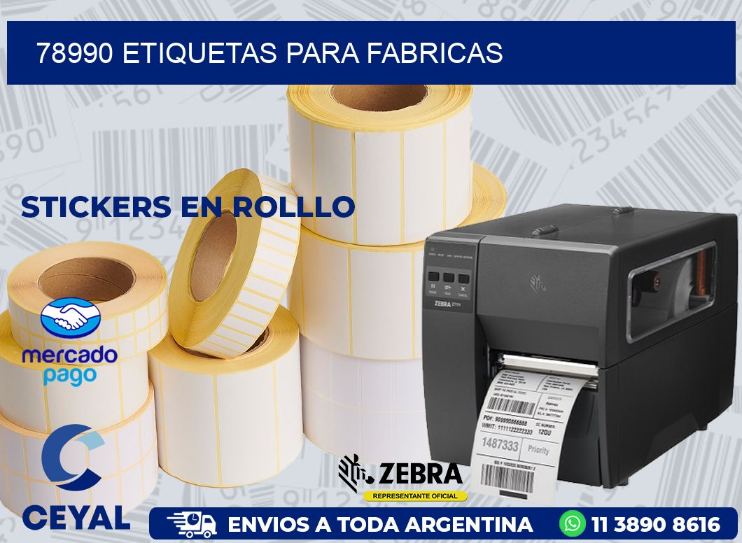 78990 ETIQUETAS PARA FABRICAS