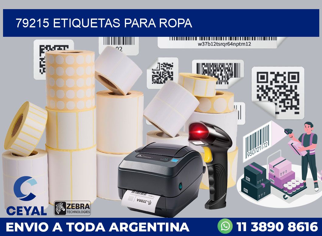 79215 ETIQUETAS PARA ROPA