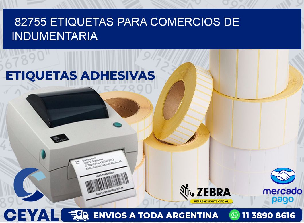 82755 ETIQUETAS PARA COMERCIOS DE INDUMENTARIA
