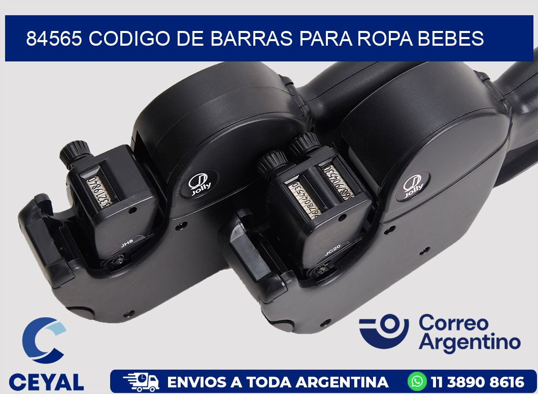 84565 CODIGO DE BARRAS PARA ROPA BEBES
