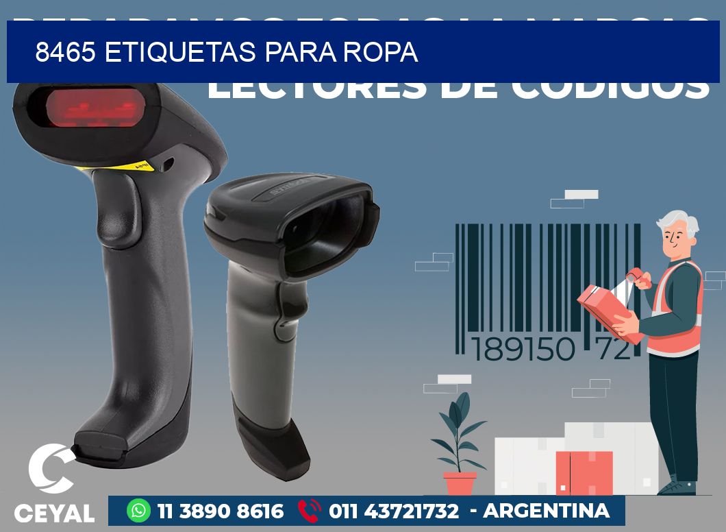 8465 ETIQUETAS PARA ROPA