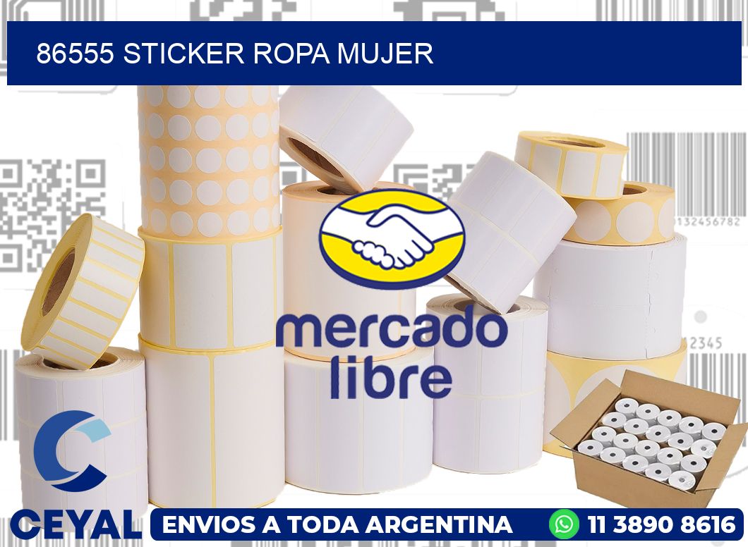 86555 STICKER ROPA MUJER