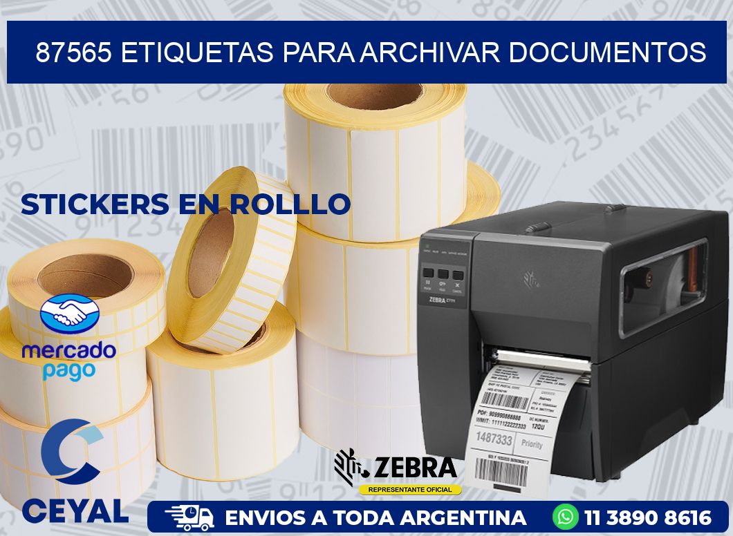 87565 ETIQUETAS PARA ARCHIVAR DOCUMENTOS