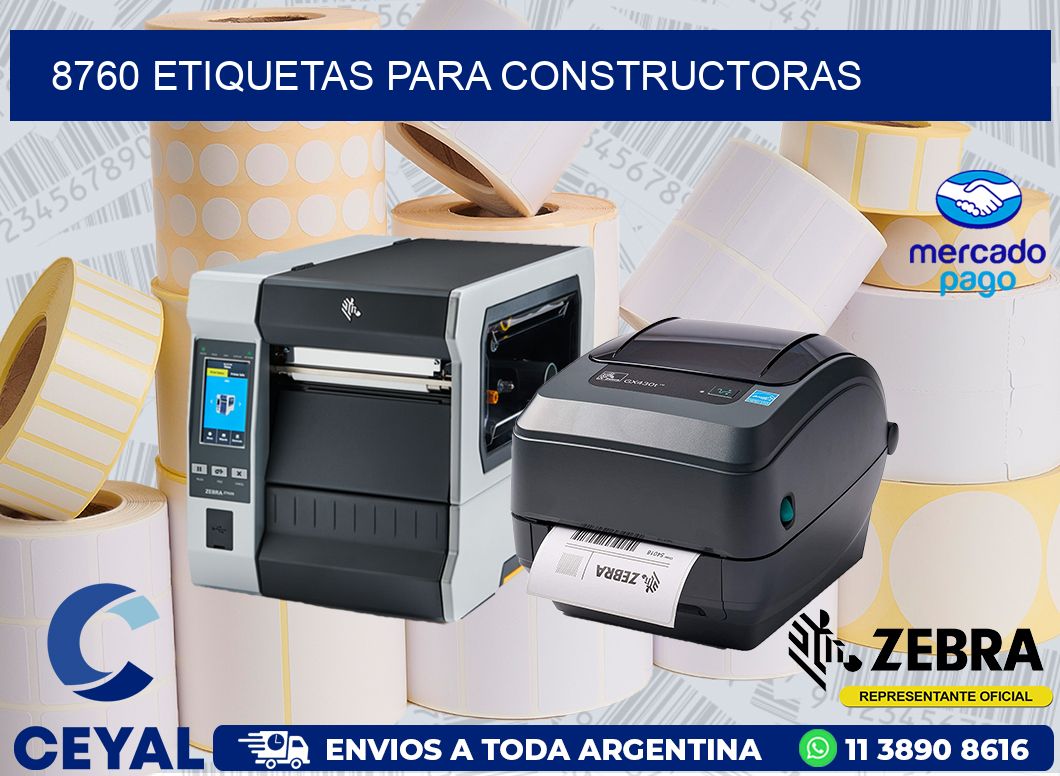 8760 ETIQUETAS PARA CONSTRUCTORAS