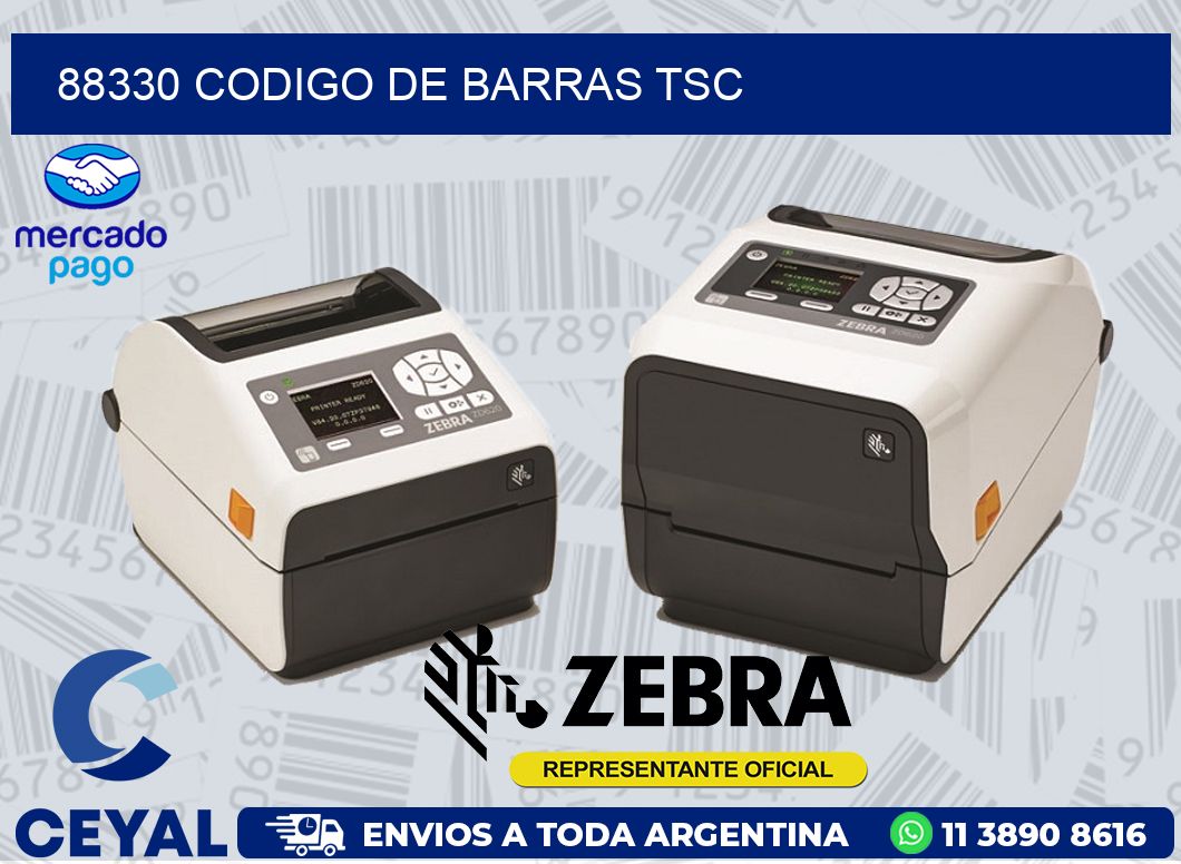 88330 CODIGO DE BARRAS TSC