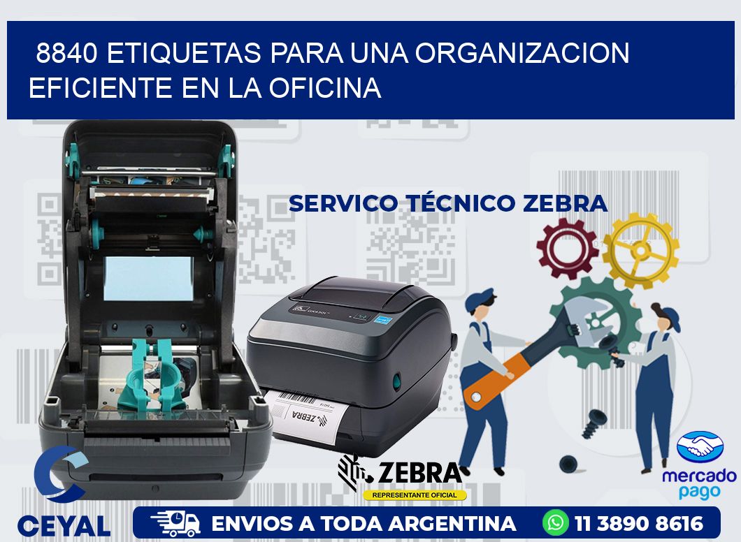 8840 ETIQUETAS PARA UNA ORGANIZACION EFICIENTE EN LA OFICINA