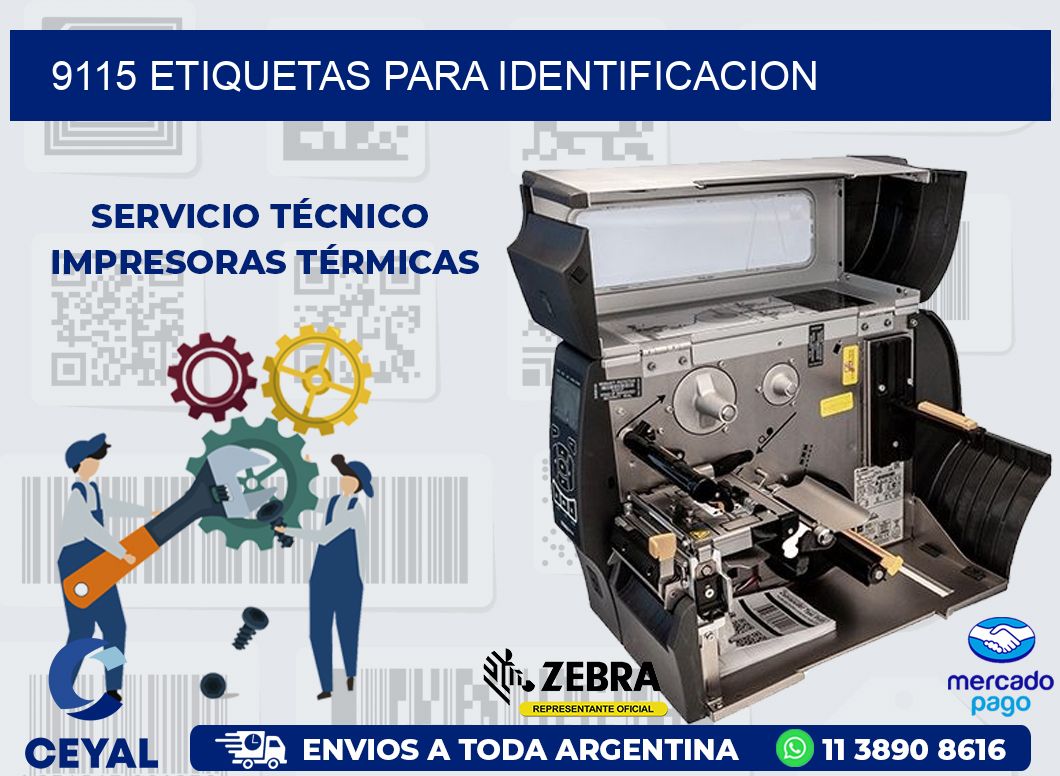 9115 ETIQUETAS PARA IDENTIFICACION