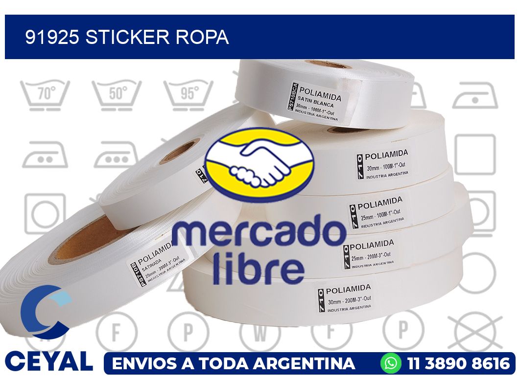 91925 STICKER ROPA