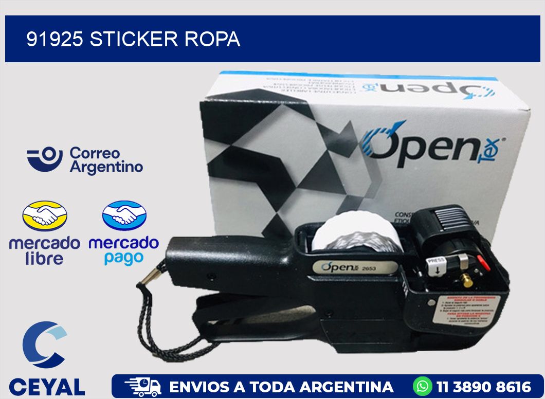 91925 STICKER ROPA