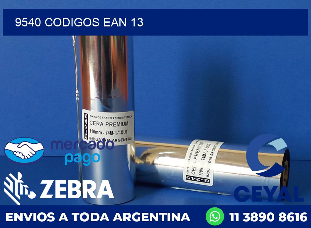 9540 CODIGOS EAN 13
