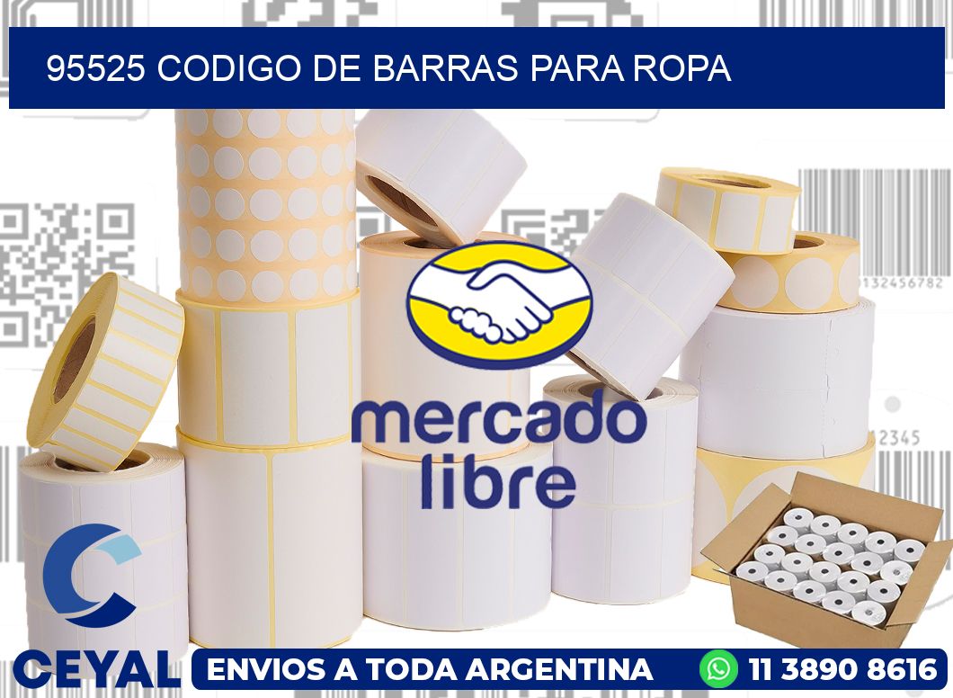 95525 CODIGO DE BARRAS PARA ROPA