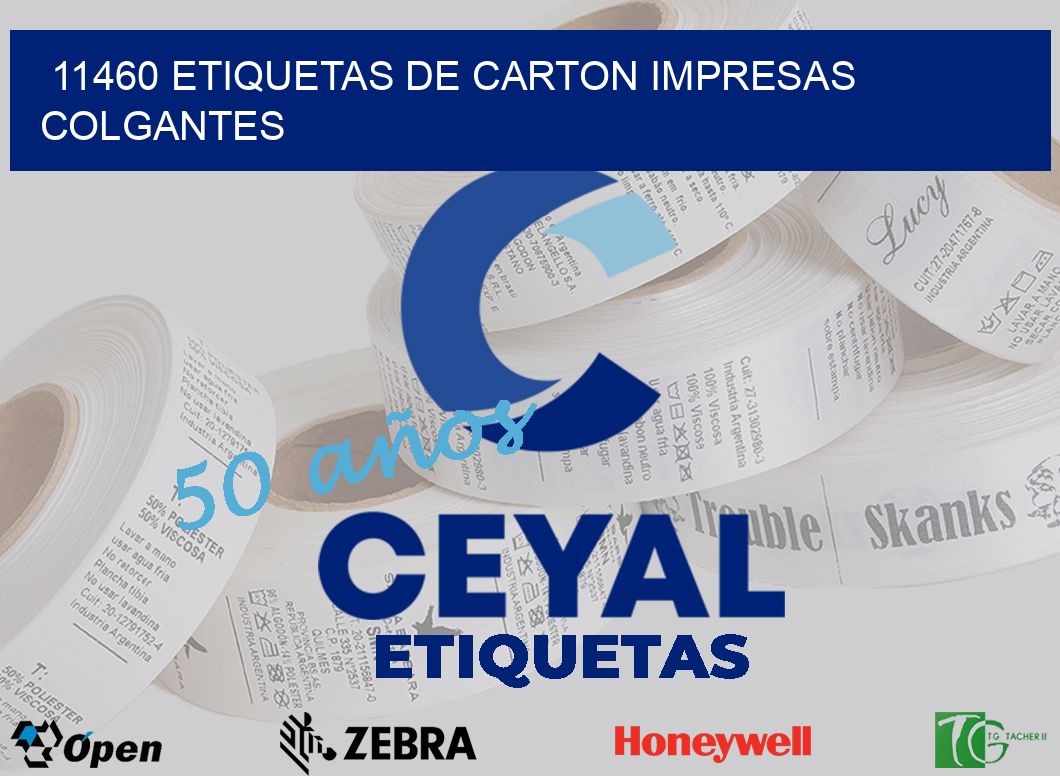 11460 ETIQUETAS DE CARTON IMPRESAS COLGANTES