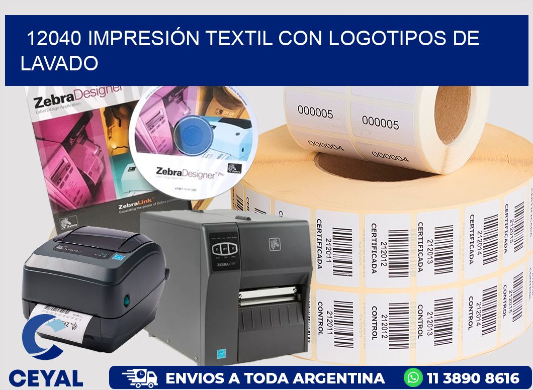 12040 IMPRESIÓN TEXTIL CON LOGOTIPOS DE LAVADO