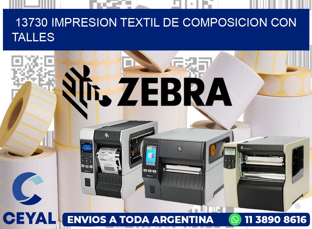 13730 IMPRESION TEXTIL DE COMPOSICION CON TALLES