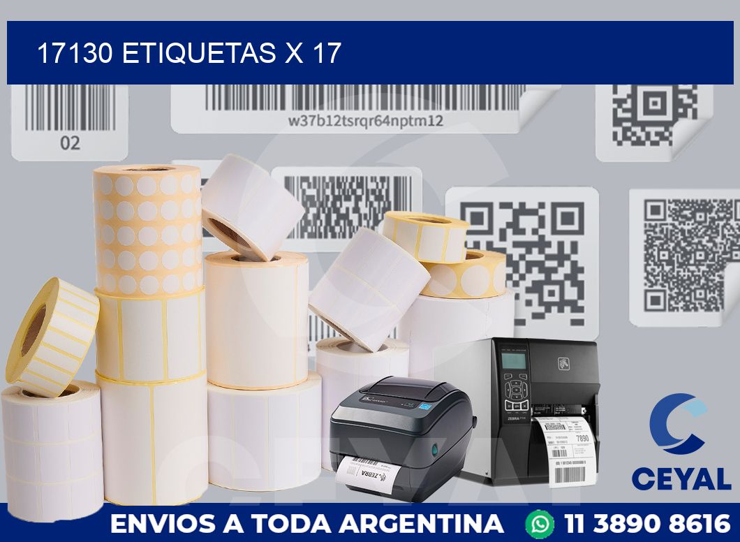 17130 Etiquetas x 17