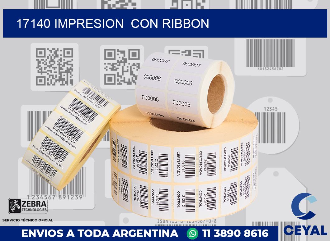 17140 impresion  con ribbon