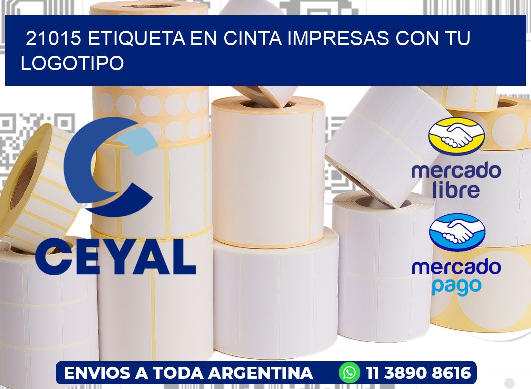 21015 ETIQUETA EN CINTA IMPRESAS CON TU LOGOTIPO
