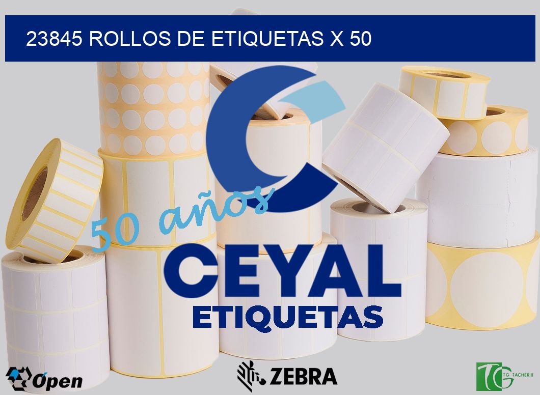 23845 rollos de etiquetas x 50